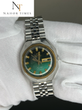 OMAX CRYSTAL DAY-DATE 25 JEWELS
